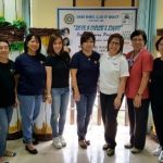 The Makati ladies (L-R) PP Violy, PP Marge, Kaye Leong, Pres. Baby, & PDC Evelyn together with Dr. Maricris Lim and Teacher Sally Callabucal